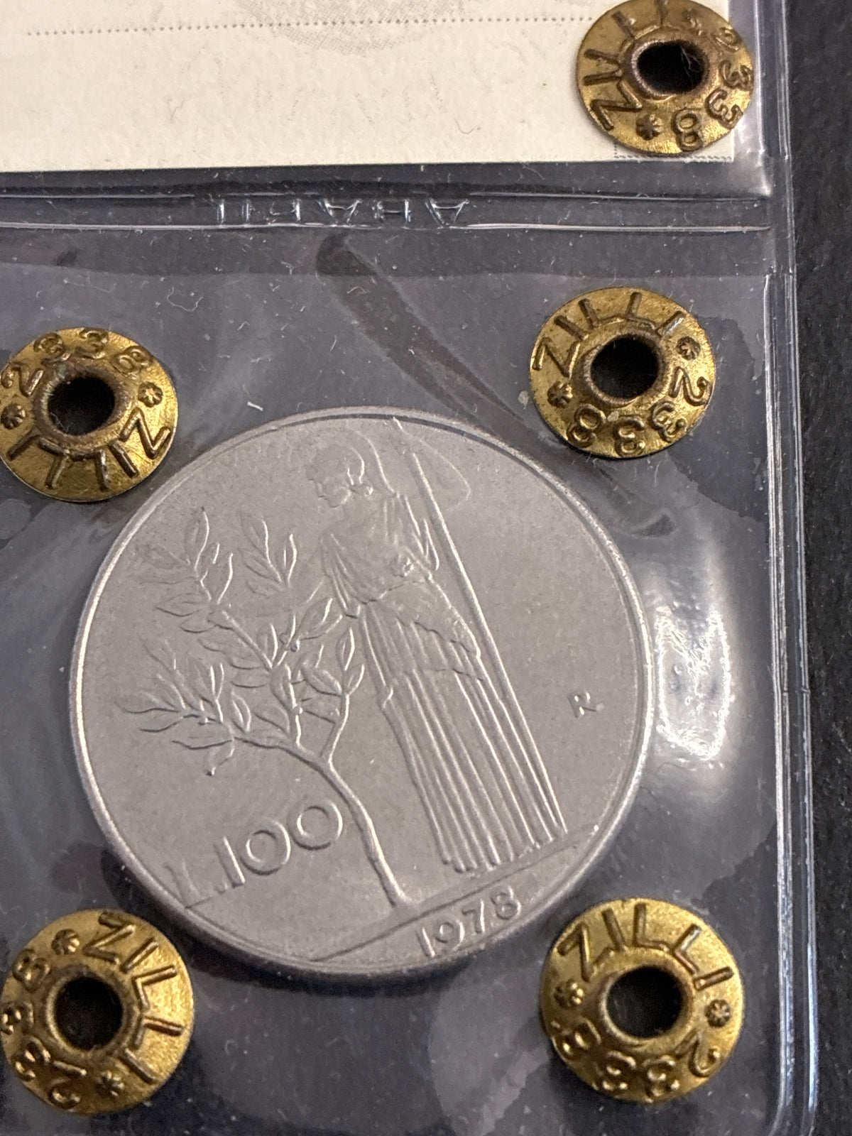 100 Lire 1978 Minerva con Errore Asse Ruotato 35° Periziata