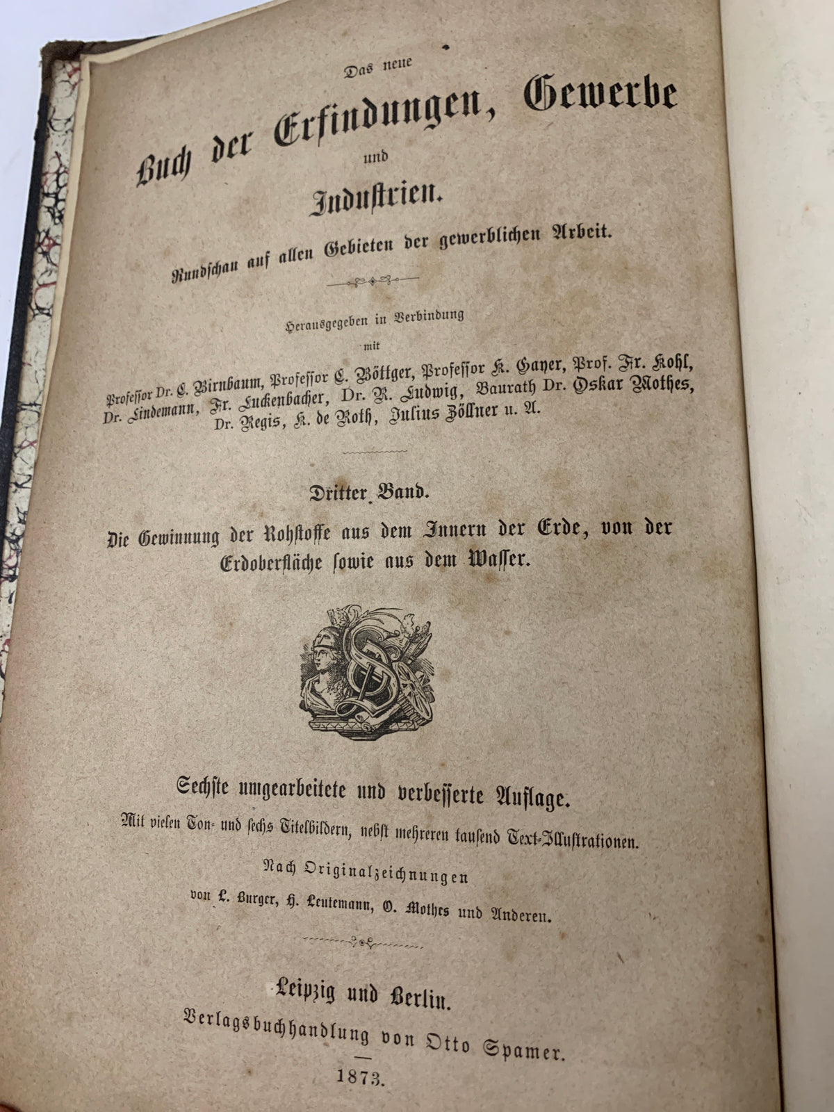 Il nuovo libro delle invenzioni, dei mestieri e delle industrie – Terzo volume: L'estrazione delle materie prime dal ventre della Terra, dalla superficie terrestre e dall'acqua (Sesta edizione, 1873)