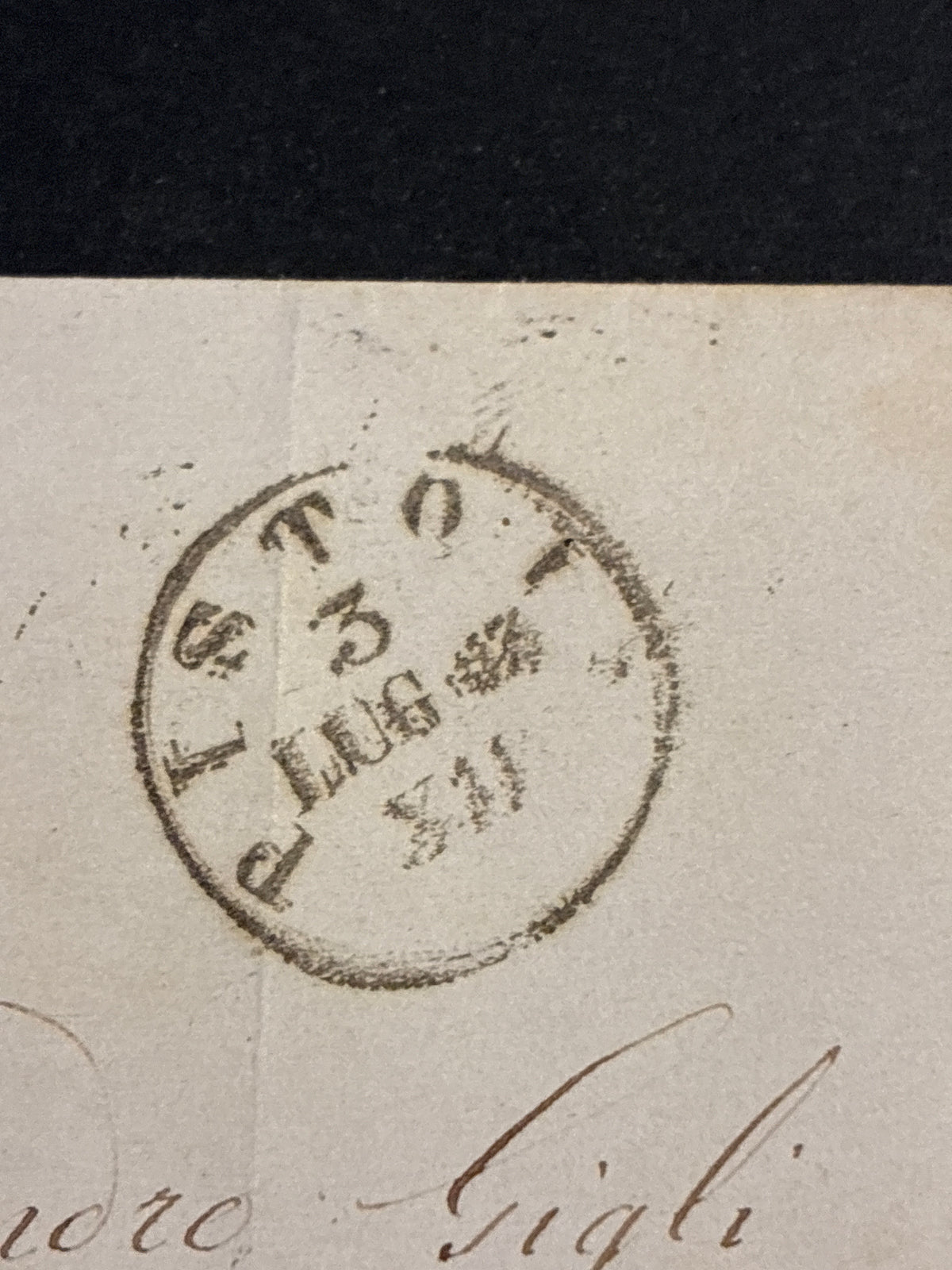 REGNO D'ITALIA 1863 - Lettera da Pistoia per Firenze con 15 Centesimi Litografico II Tipo