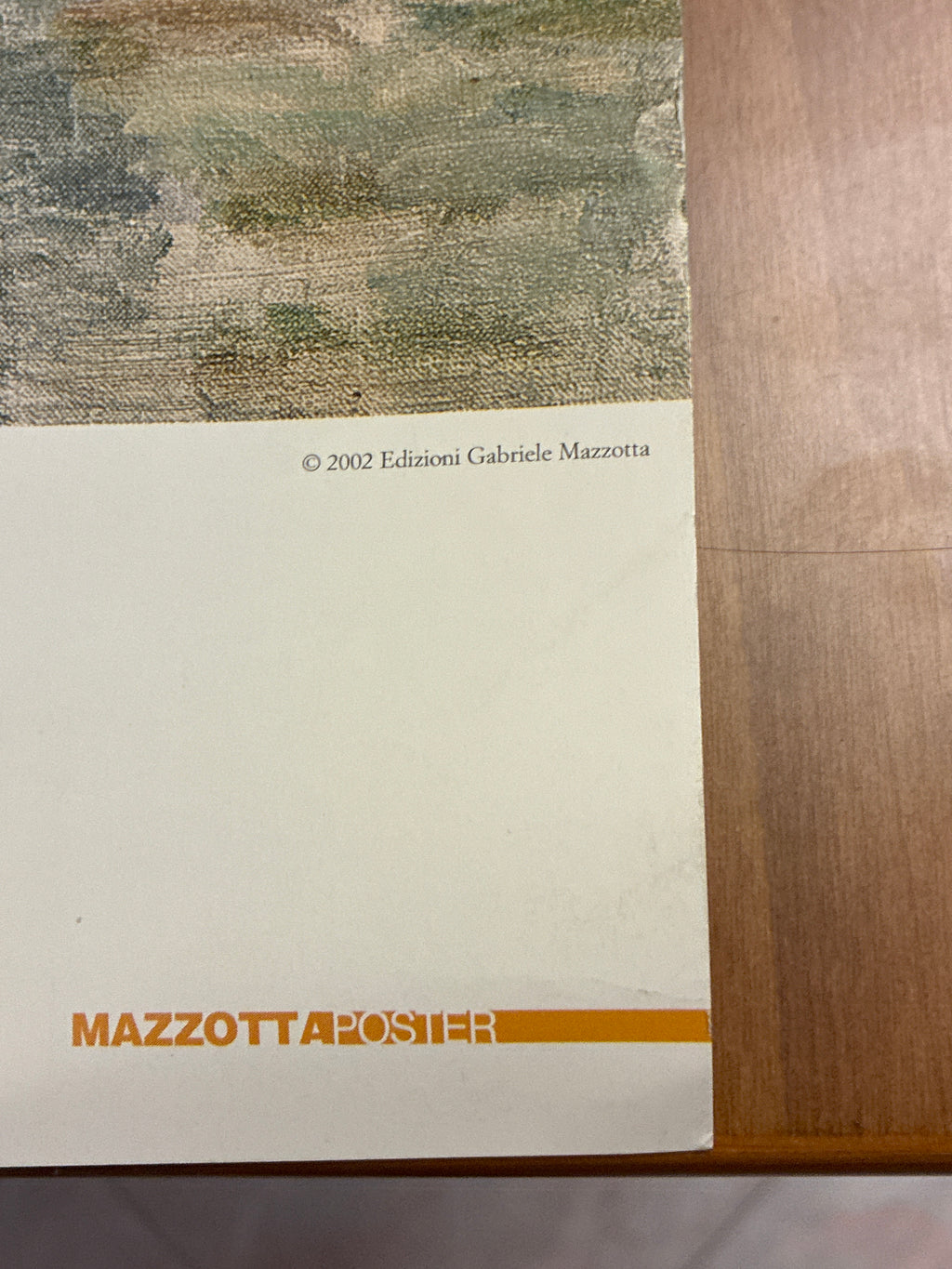 Manifesto Originale Cézanne Vittoriano 2002 "Mazzotta Poster" Fuori Catalogo