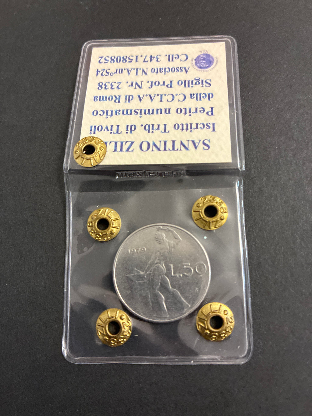50 Lire Vulcano del '78 Periziata con Errore di Conio Asse Ruotato 220°