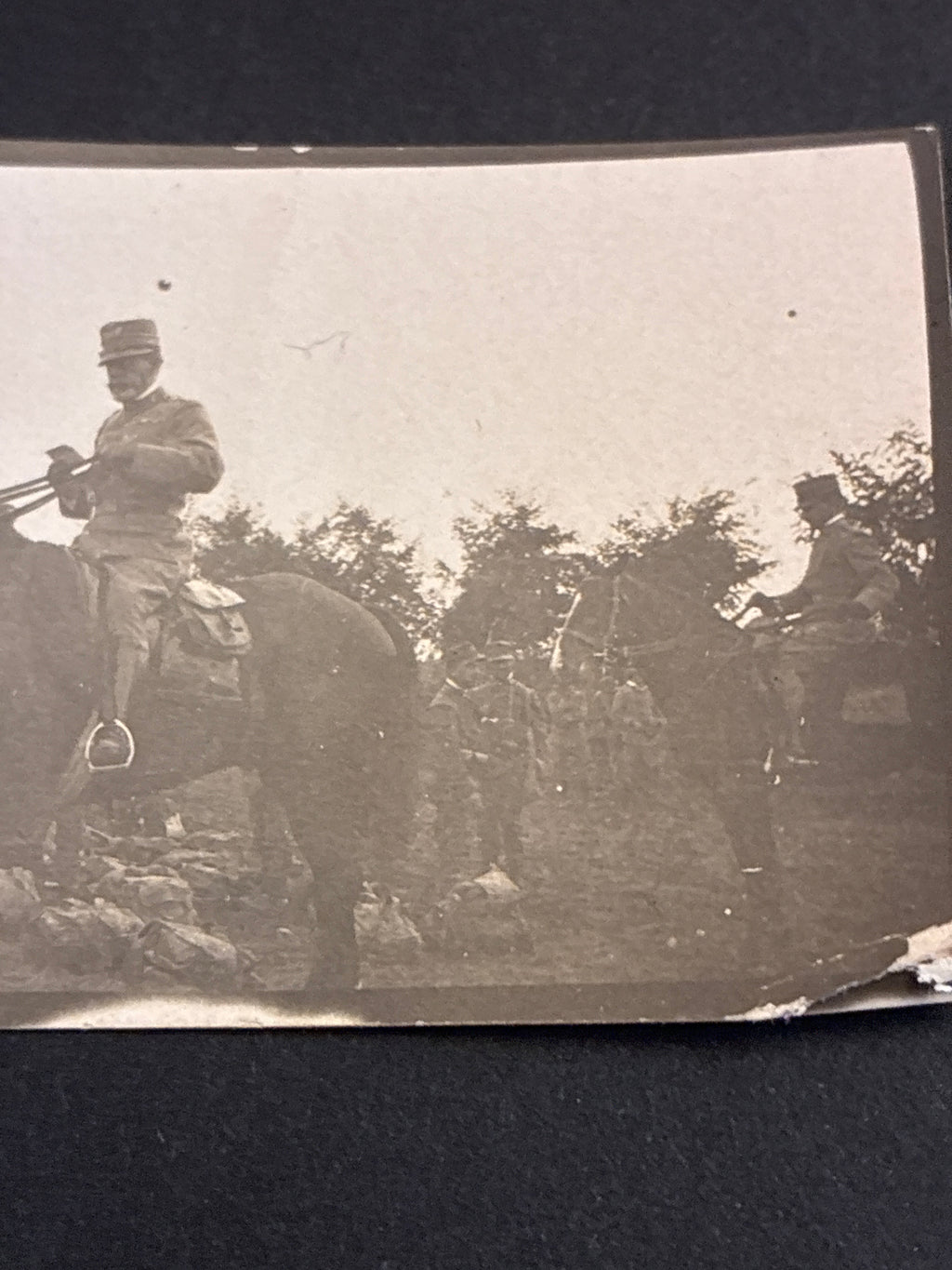 Foto Epoca Grande Guerra Emanuele Filiberto Duca d'Aosta a Cavallo Fronte Carso
