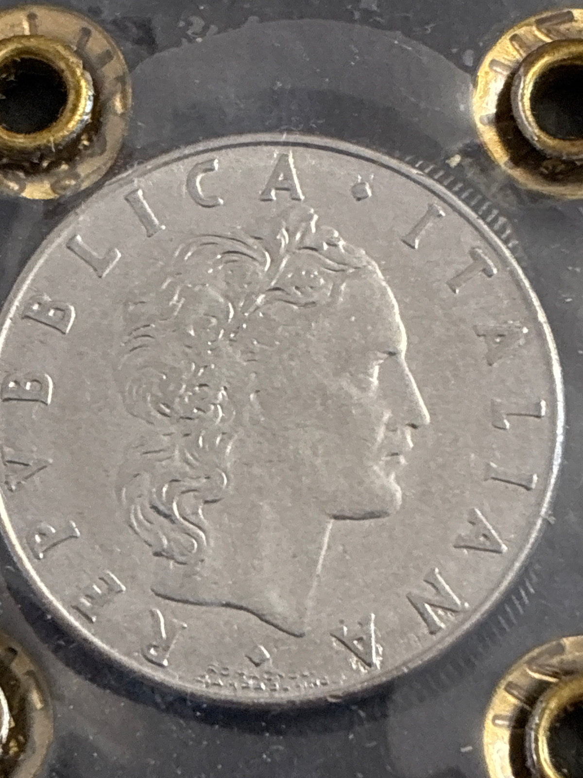 50 Lire 1978 "Vulcano" Errore Manca Orecchio e Manca Una Natica in Perizia BB