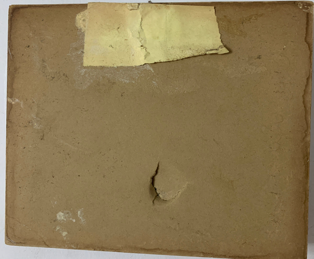 Quadro Olio su Tavola - Paesaggio Rurale con Casolare e Viandante - Firmato con Cornice Vintage