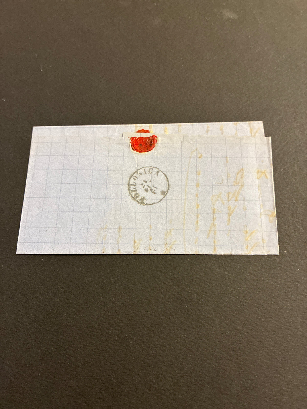 Storia postale del Regno d'Italia busta da Livorno a Follonica del 1868 collezione Batini