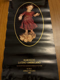 Manifesto Originale Mostra BAROCCO LATINO AMERICANO (Roma, 1980) - Designer V. Minardi