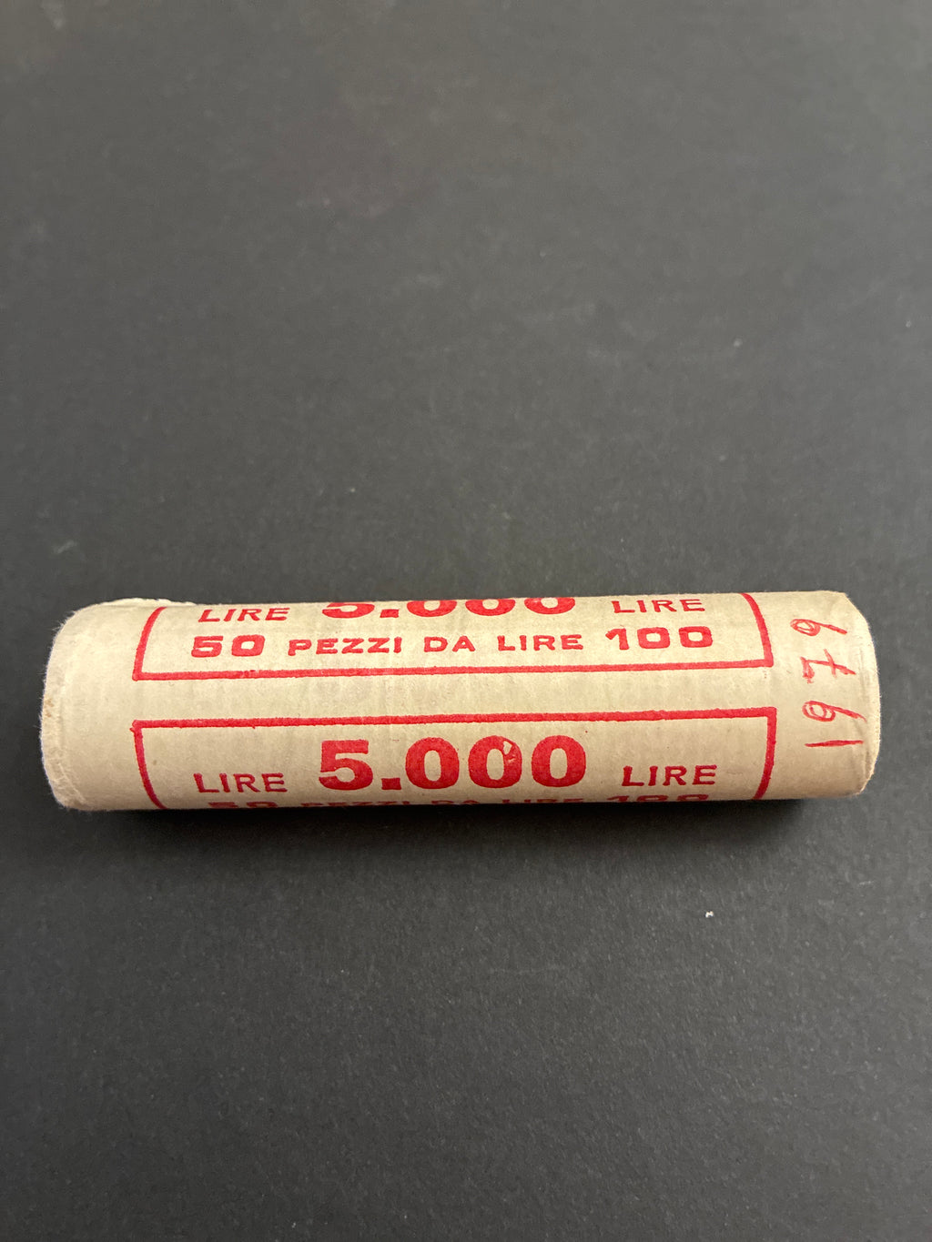 100 Lire Minerva 1979 Rotolino Originale Zecca Sigillato Fior di Conio 50 Pezzi