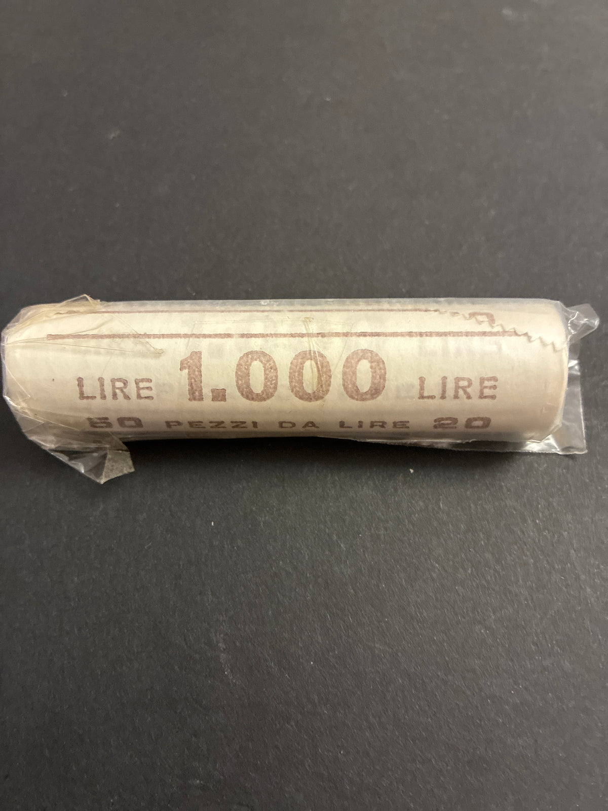 20 Lire Quercia 1989 Rotolino Originale Zecca Sigillato Fior di Conio 50 Pezzi