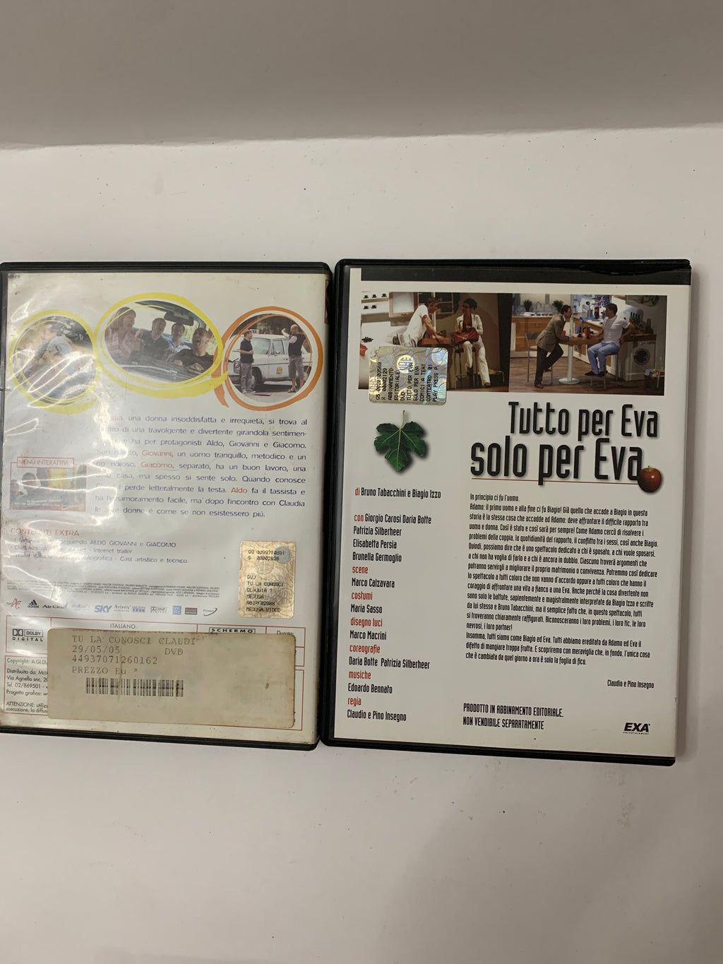 Lotto 2 DVD Commedia Italiana - Tu la conosci Claudia? e Biagio Izzo: Tutto per Eva solo per Eva