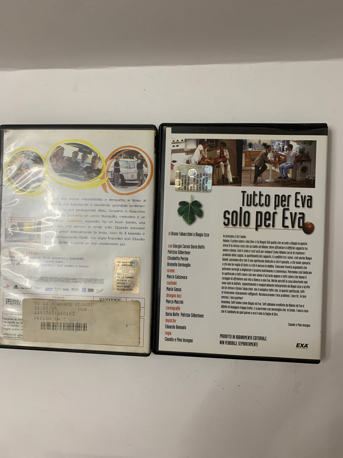 Lotto 2 DVD Commedia Italiana - Tu la conosci Claudia? e Biagio Izzo: Tutto per Eva solo per Eva