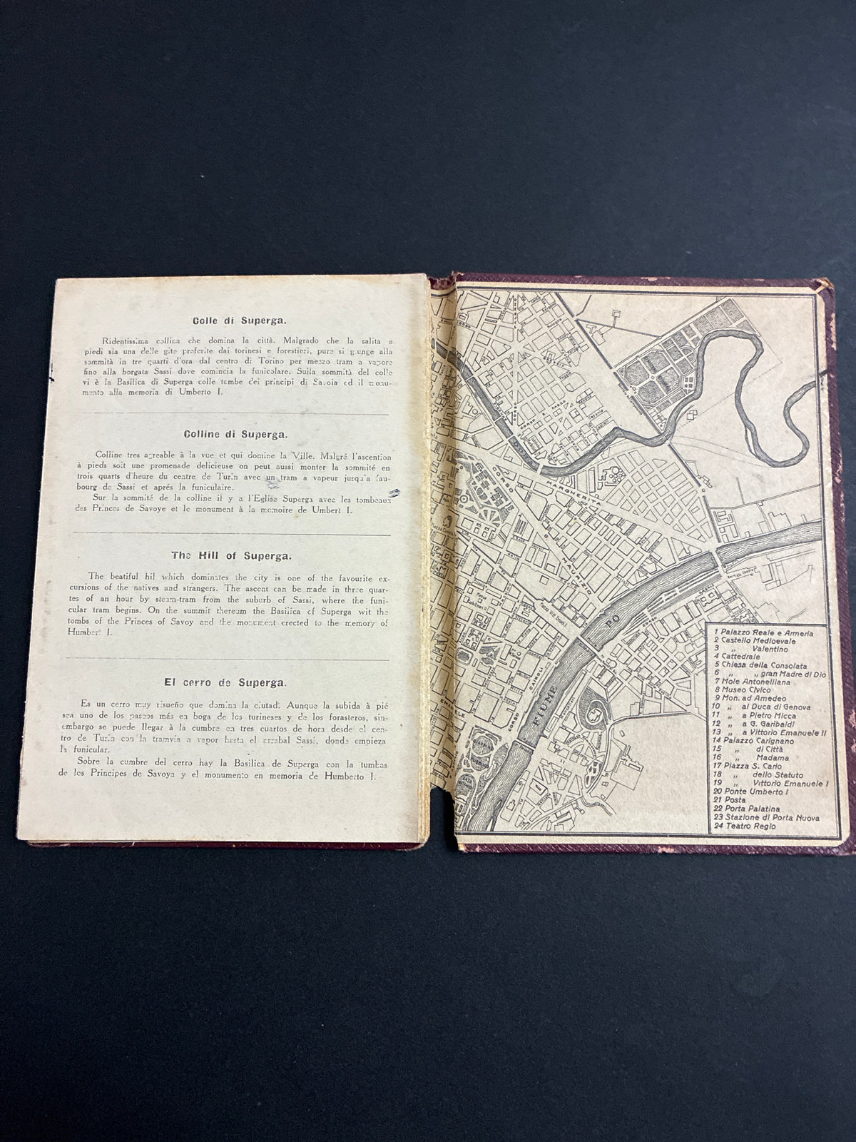 Libro d'epoca "Ricordo di Torino - 32 vedute" - Album fotografico souvenir a soffietto (circa anni 1910-1930)