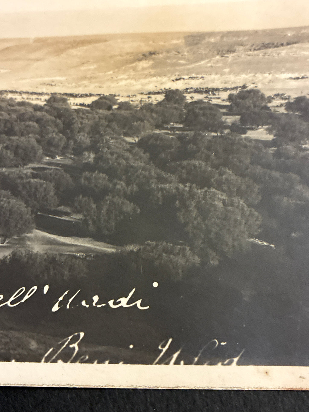 Cartolina Fotografica Libia Beni Ulid - N. 104 La Colonia nell'Wadi Beni Ulid - Rara Non Viaggiata