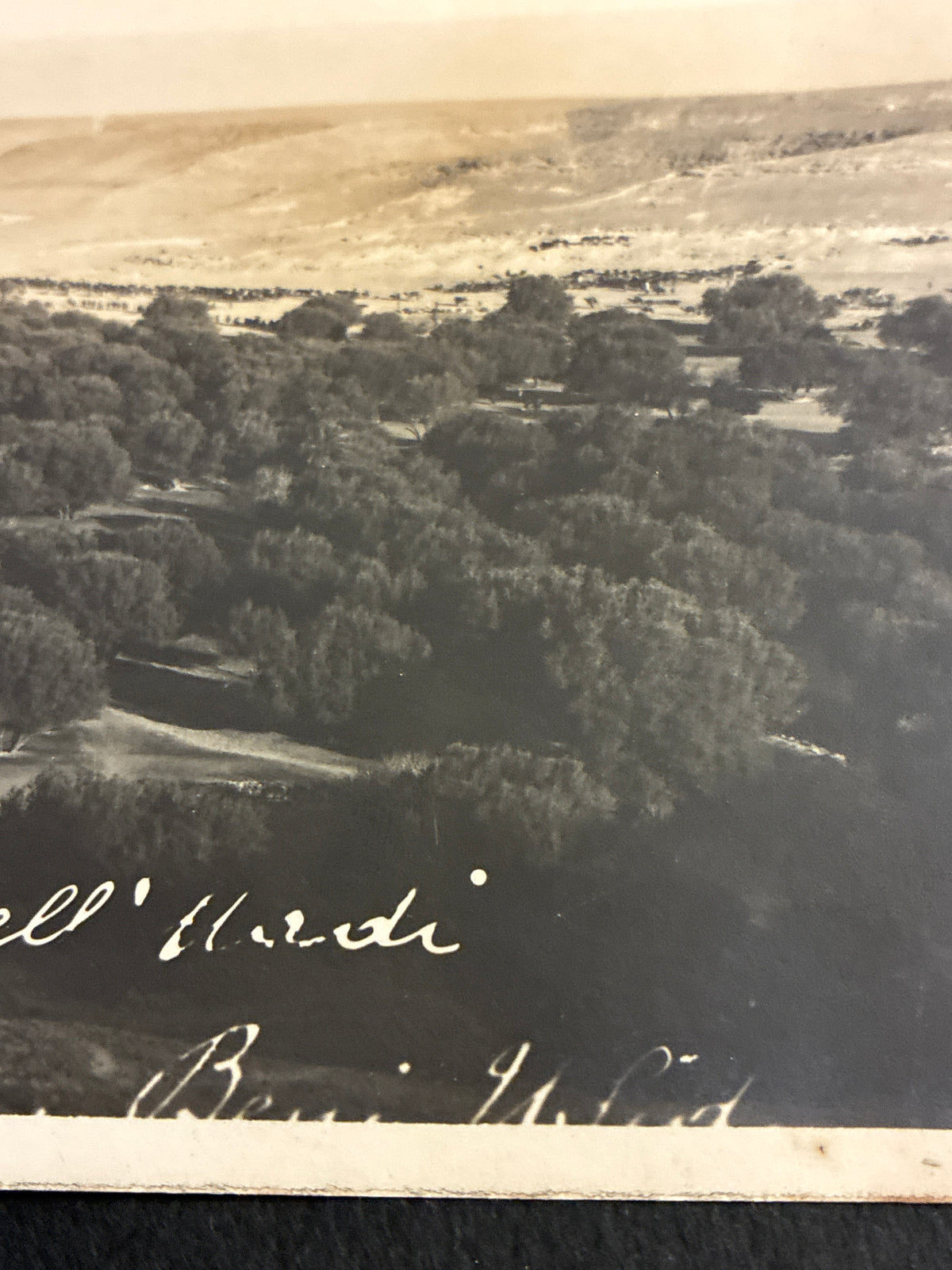 Cartolina Fotografica Libia Beni Ulid - N. 104 La Colonia nell'Wadi Beni Ulid - Rara Non Viaggiata