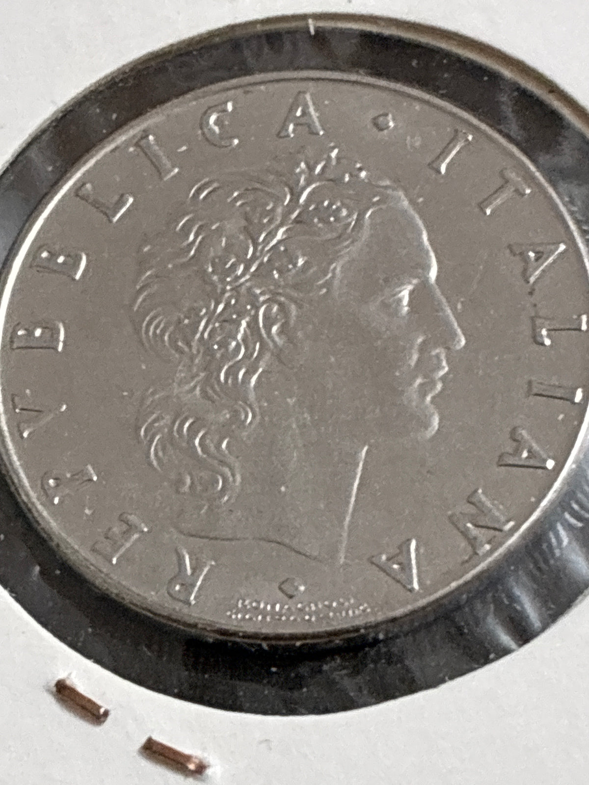 50 Lire 1987 Vulcano Repubblica Italiana - Errore di conio Asse Ruotato di 100°