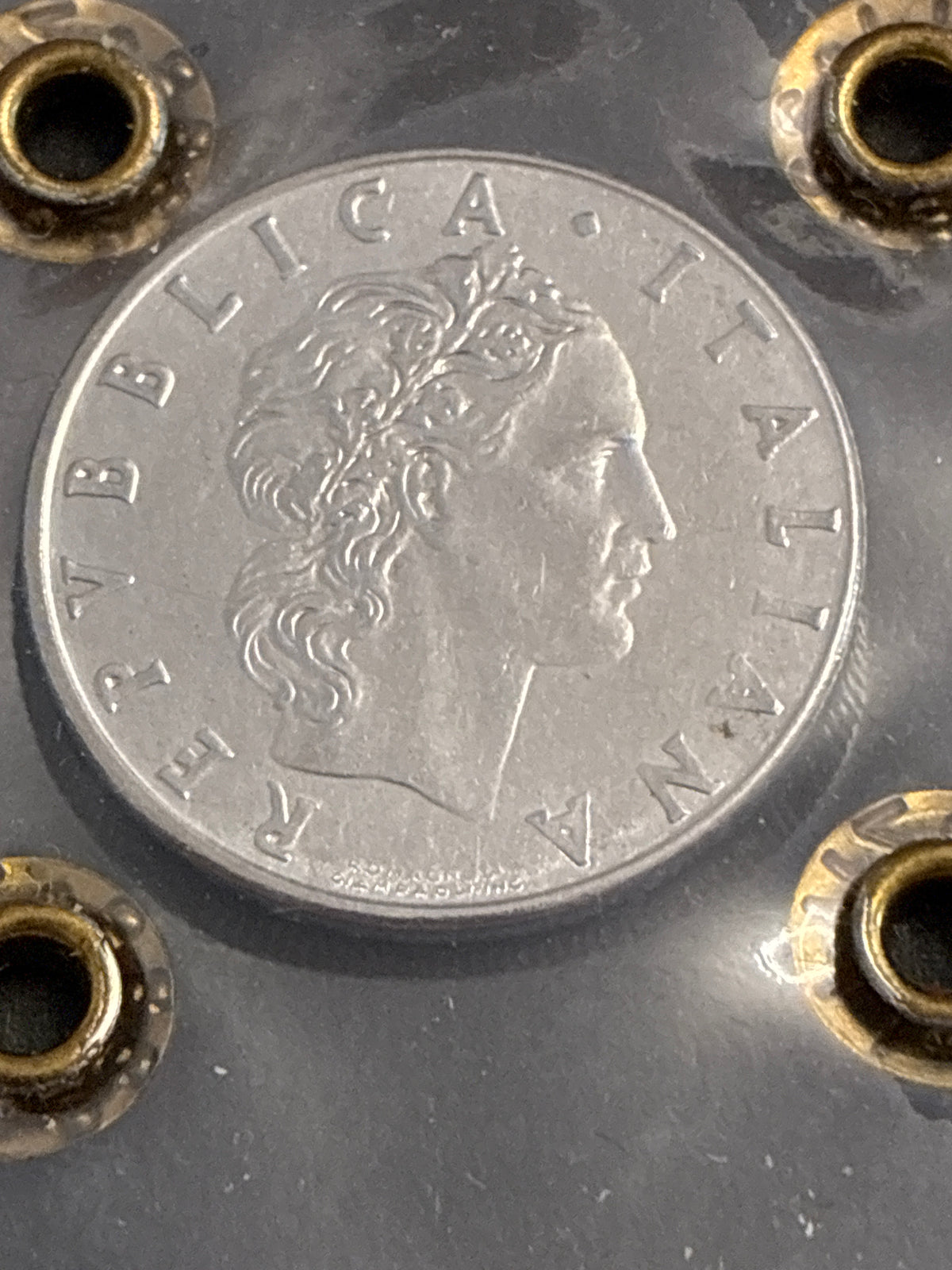 50 Lire 1976 Vulcano - Errore Conio Ostruito - Periziata BB Zilli