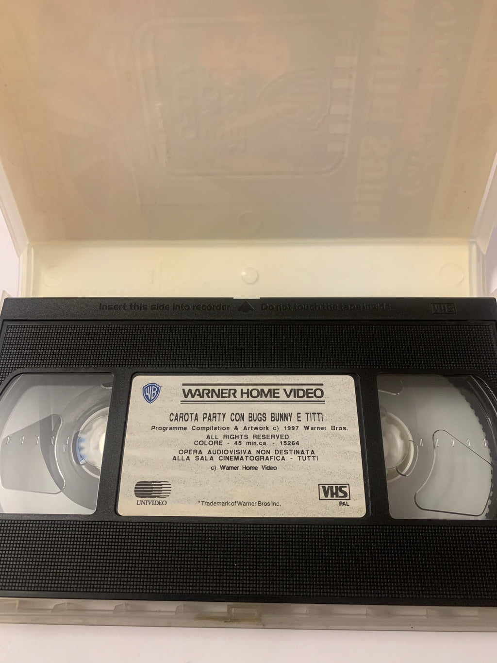 Lotto 2 VHS Looney Tunes - Carota Party con Bugs Bunny e Titti + Silvestro e Titti Detectives 2 Warner Bros