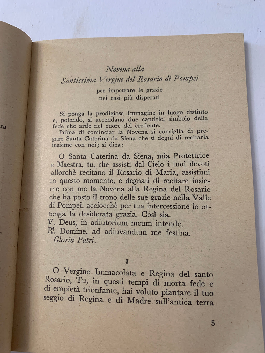 Libretto Antico "Vademecum del Divoto della Madonna di Pompei" Bartolo Longo + Santina