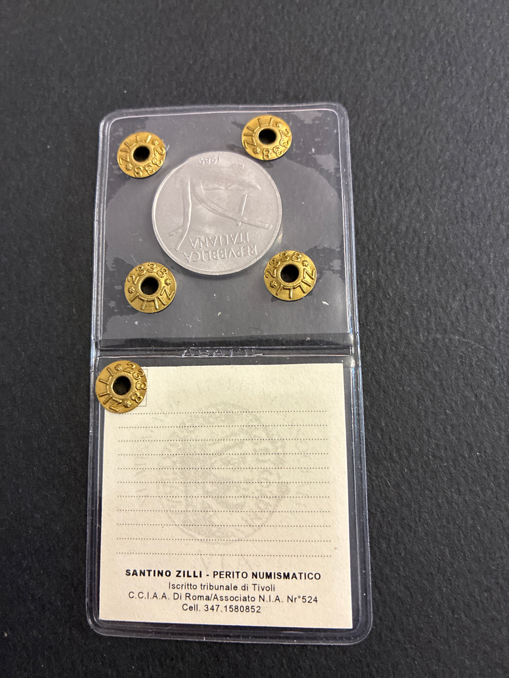 10 Lire 1989 Spighe FDC Errore di Conio Tondello Pizzicato Periziata