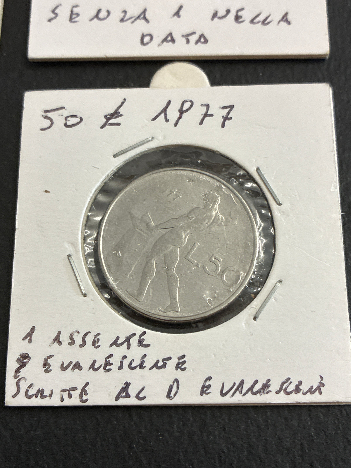 Lotto 6 monete 50 Lire Vulcano con errori di conio e varianti anni 70 e 80