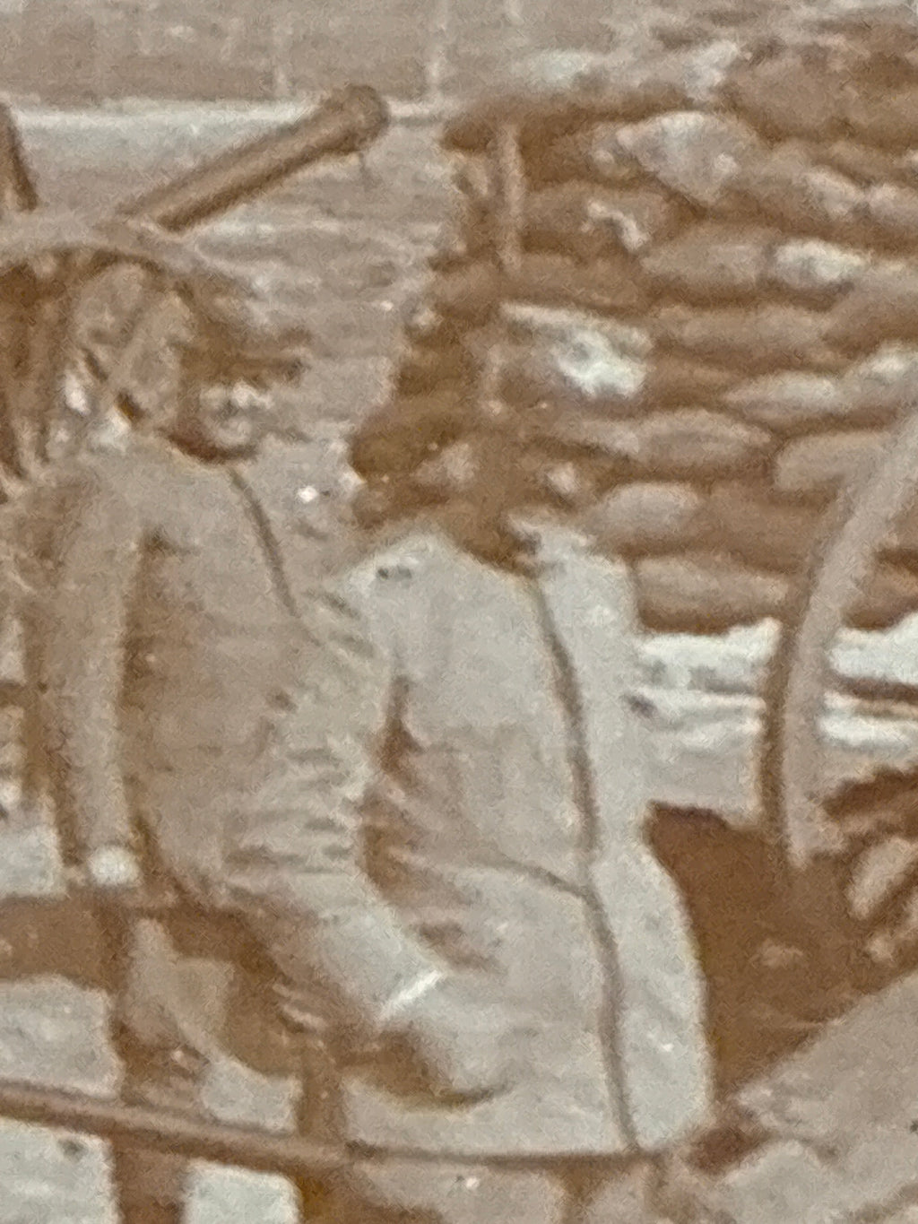 Foto Epoca Il Duca d'Aosta Emanuele Filiberto in Batteria dal Campo