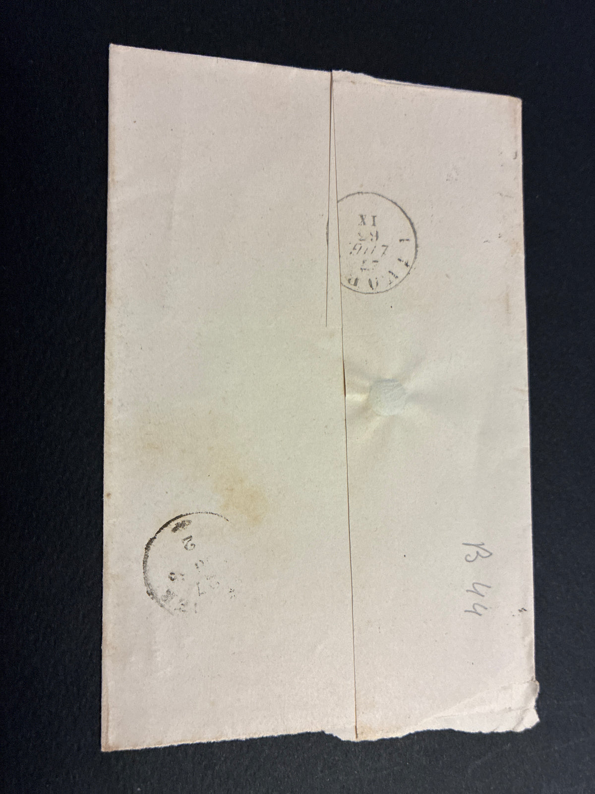 Lettera Storica 1863 da Giuncarico a Firenze Francobollo 15c II Tipo e Transito Livorno