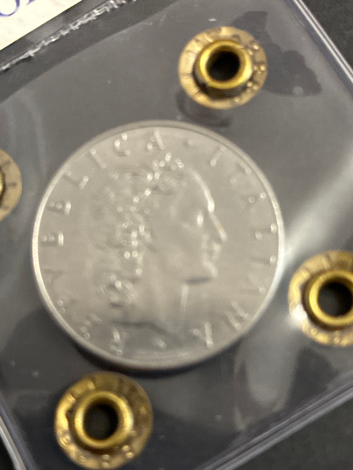 50 Lire Vulcano del '78 Periziata con Errore di Conio Asse Ruotato 220°