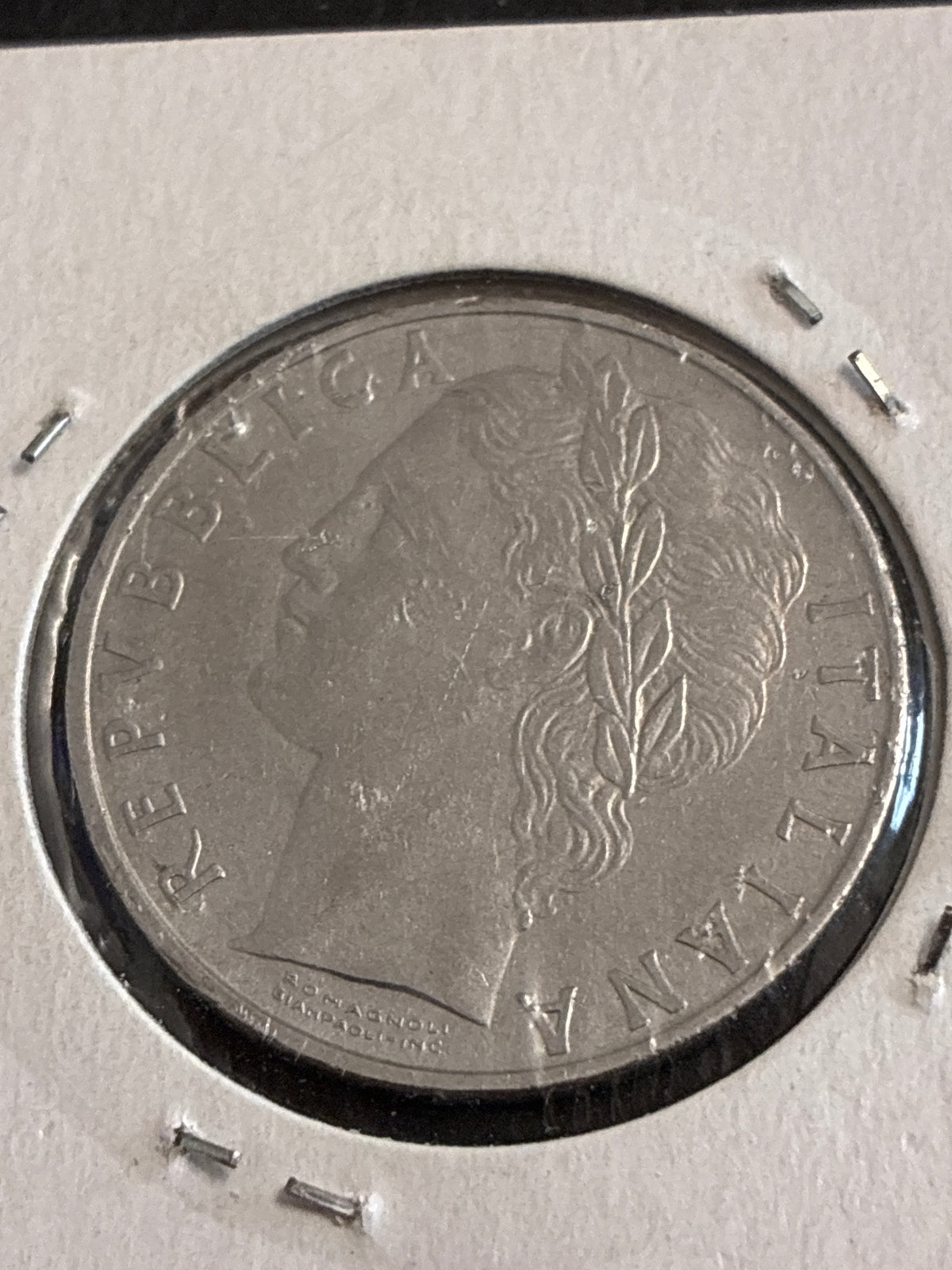 100 LIRE 1968 MINERVA - ERRORE DI CONIAZIONE: ASSE RUOTATO 35°