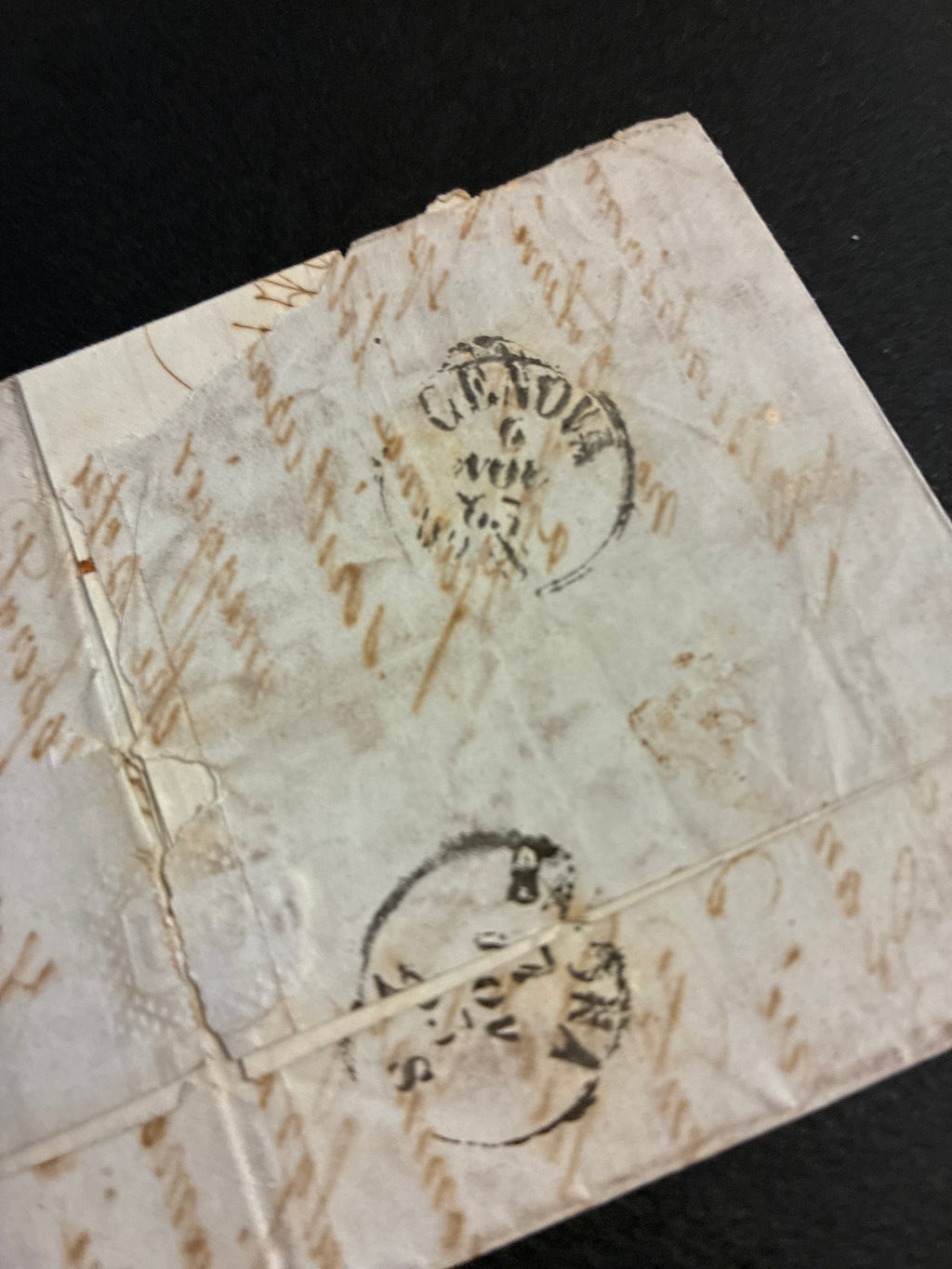 Lettera Storica 1863 da Torino a Savona con Francobollo 15c II Tipo e Transito Genova