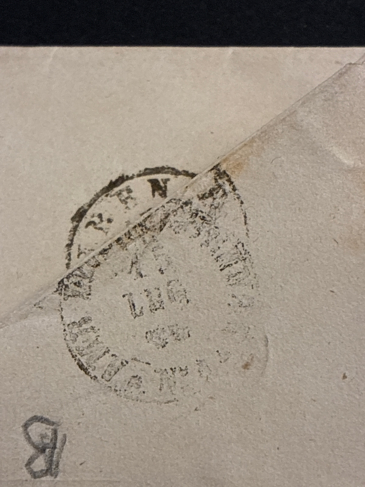 Busta 15/07/1864 Regno d'Italia 15 C. Litografico Matraire da S. Miniato a Firenze con Timbro Ambulante e Lineare Batini