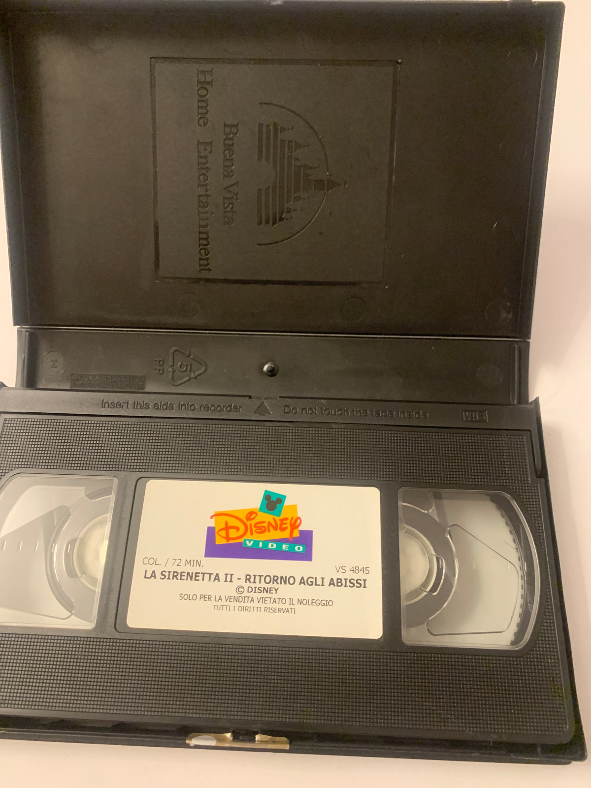 Lotto 2 VHS Disney La Sirenetta - Sequel "Ritorno agli Abissi" e Edizione Olografica "Le Principesse"