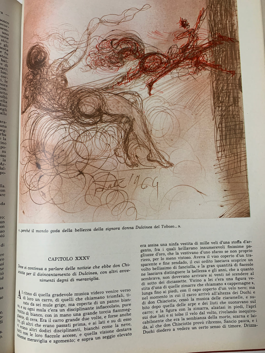 Don Chisciotte della Mancia - M. De Cervantes - Illustrato da Salvador Dalì - Edizione "TEMPO" Aldo Palazzi Editore (1964/1965)