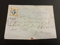 Lettera 1865 con 15 Centesimi Azzurro Primo Tipo "Matraire" in uso tardivo dall'Archivio e Collezione dell'Ing. Curzio Batinio