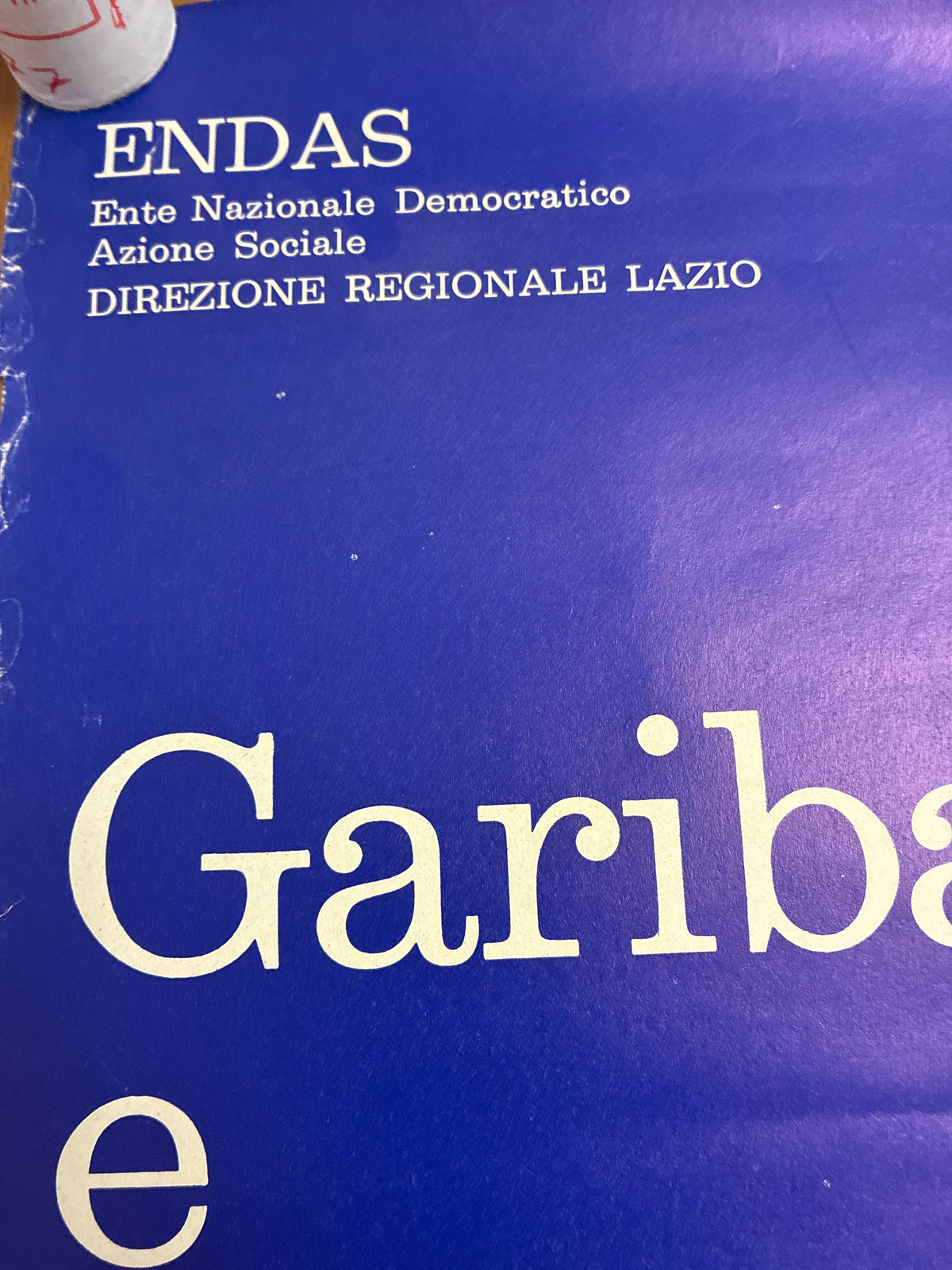 Manifesto Garibaldi e Roma 1983 - Illustrazione Luigi Dall'Oco