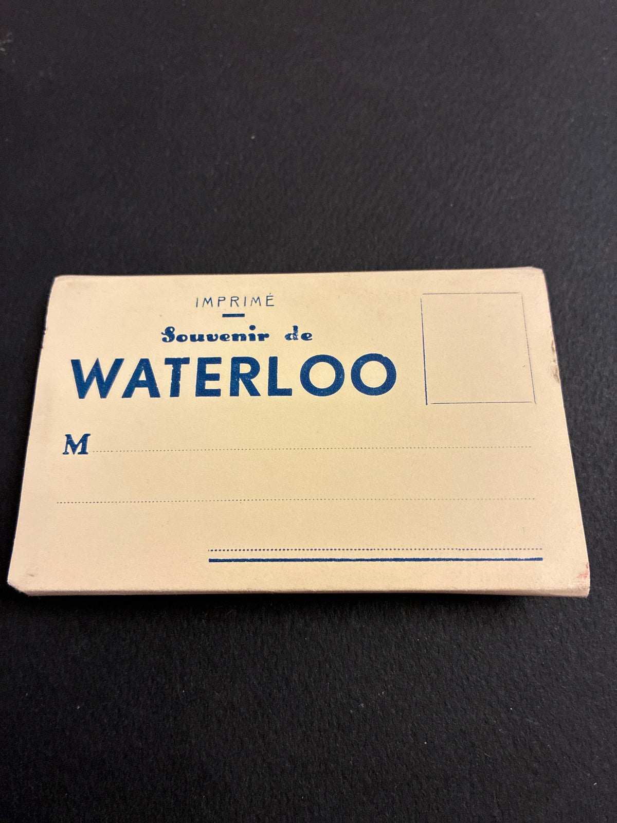 Libretto Cartoline Vintage "Souvenir de Waterloo" Grand Hotel du Lion Completo