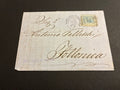 Lettera con Testo del 1865 da Livorno a Follonica con Francobollo da 20 Centesimi Azzurro De La Rue – Collezione Curzio Batini