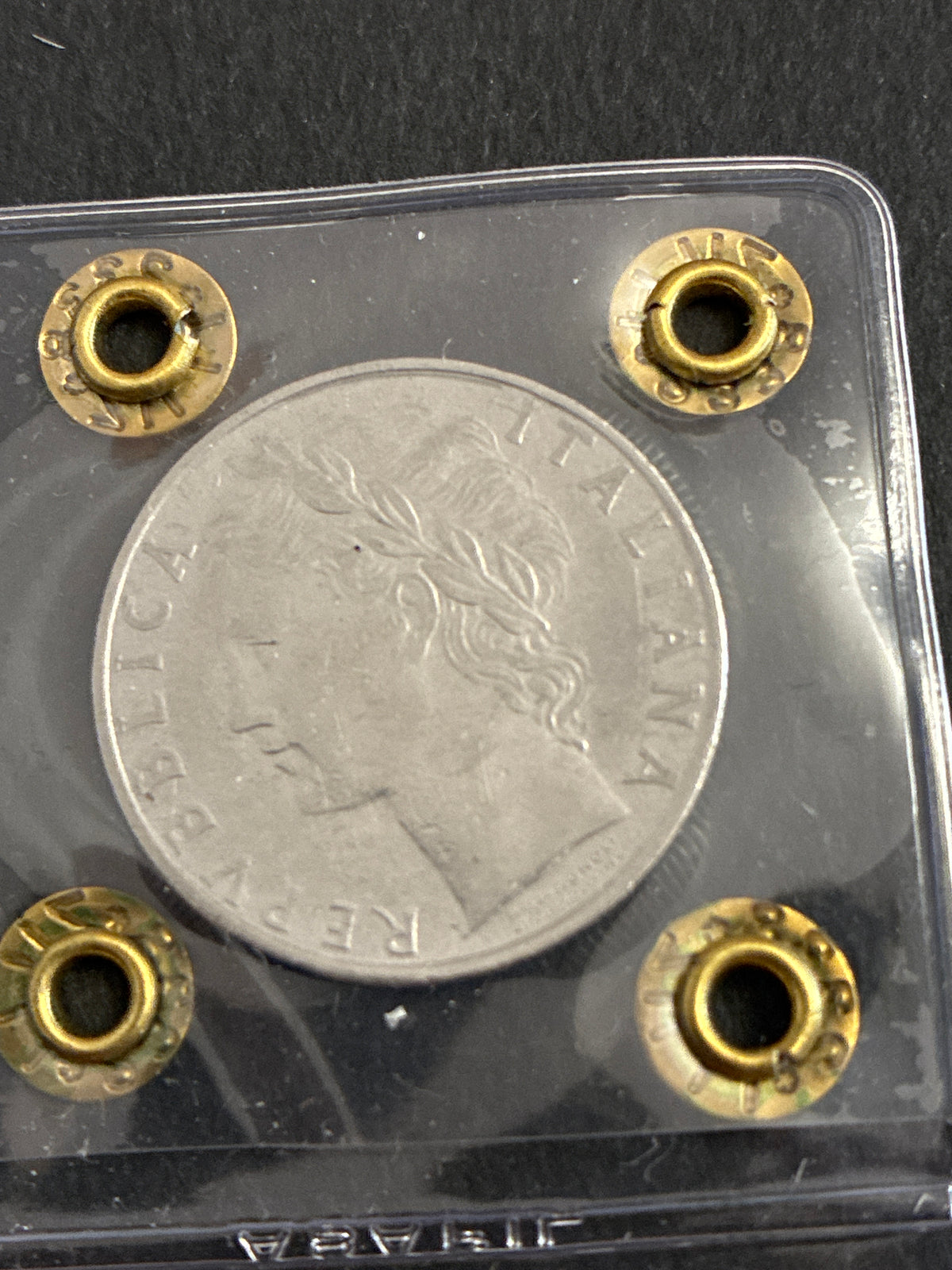 Moneta periziata da 100 Lire 1964 Minerva - Variante con errore di conio "Asse ruotato 335°" (Zilli 34) - Grado BB / NC