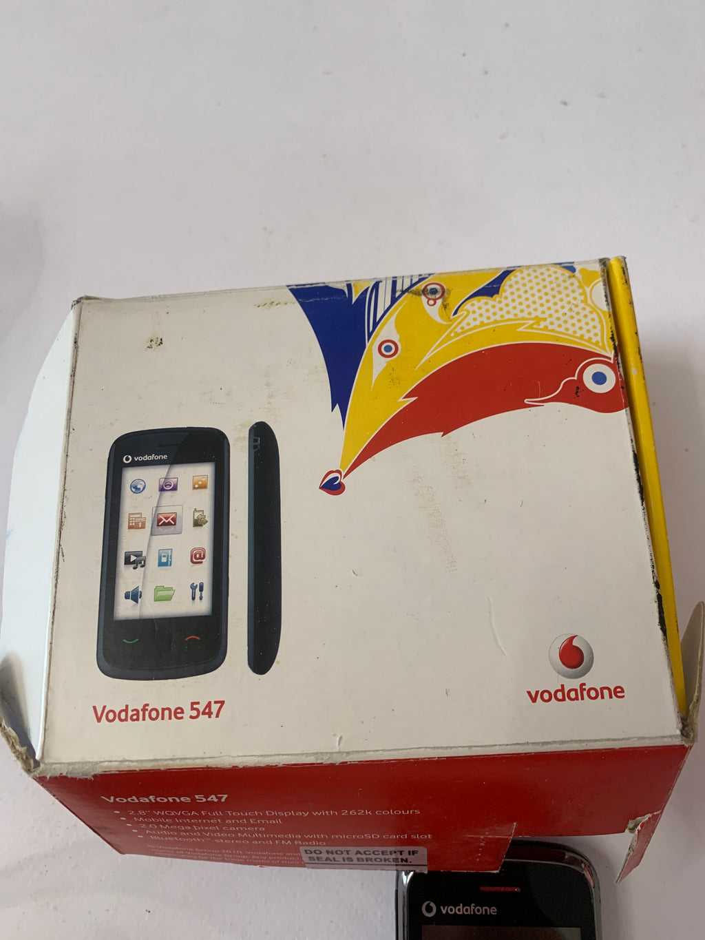 Telefono Cellulare Vodafone 547 Touchscreen Completo di Scatola e Accessori Originali