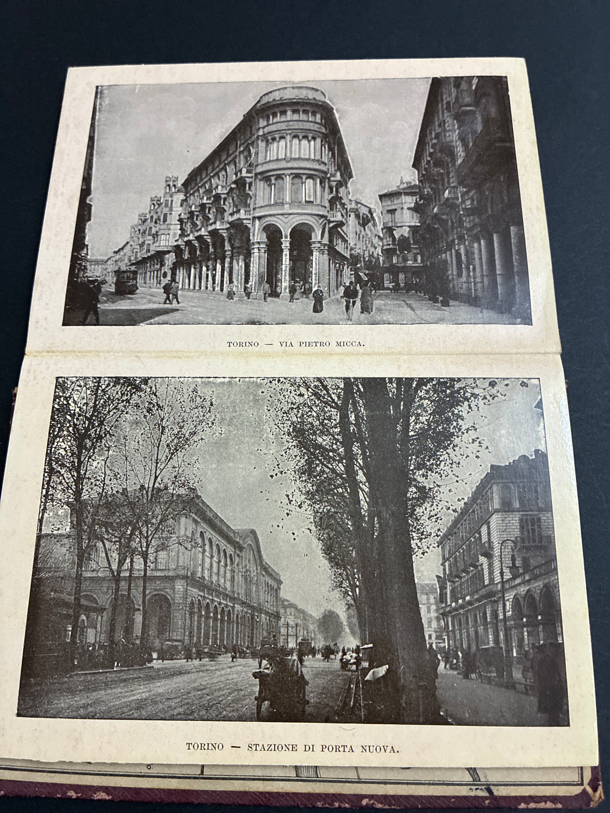 Libro d'epoca "Ricordo di Torino - 32 vedute" - Album fotografico souvenir a soffietto (circa anni 1910-1930)