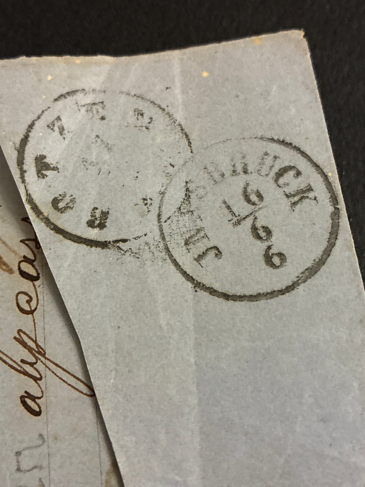 Lettera 1867 da Lienz a Bolzano via Innsbruck in tariffa da 5 Kreuzer rosso con testo commerciale interno completo