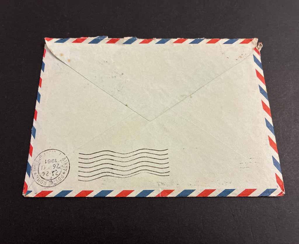 Lotto Epistolare 1961 da Riga URSS a Roma Lettera Completa Contenuto Cartolina Inverno Francobollo 16k Storia Postale Guerra Fredda Lettonia