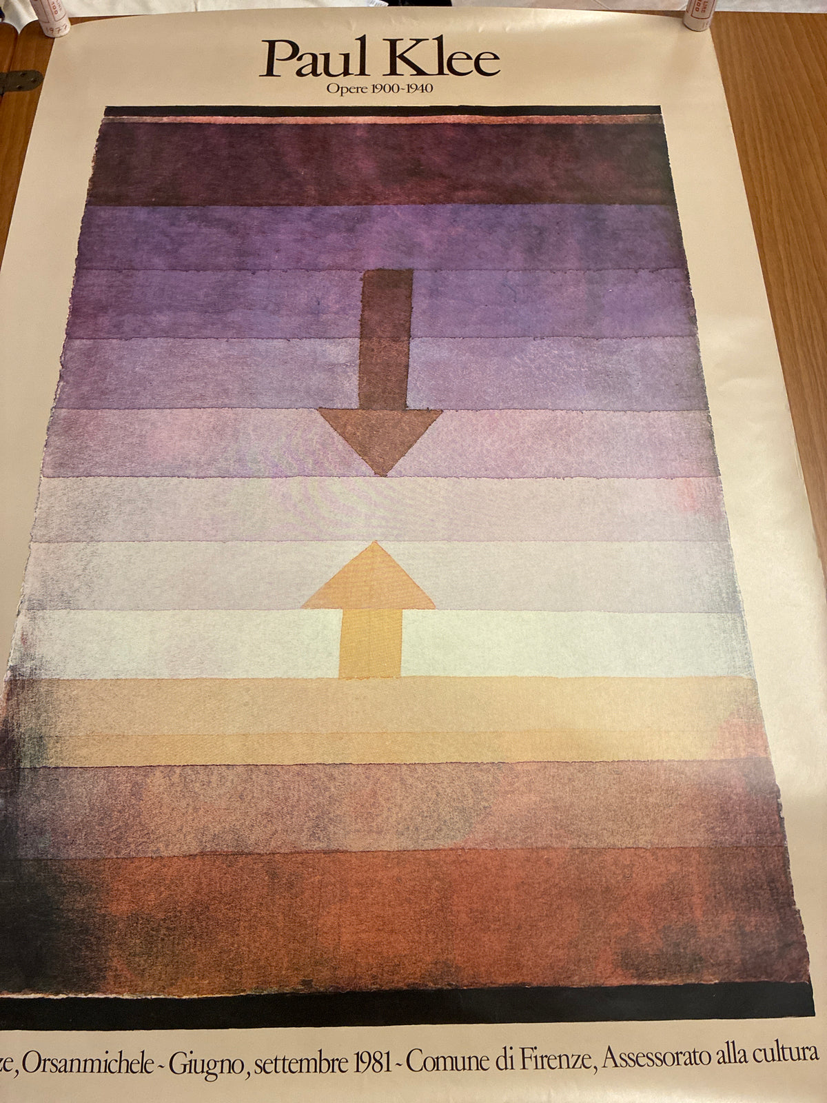 Manifesto Mostra Paul Klee Firenze 1981 - Sede Orsanmichele