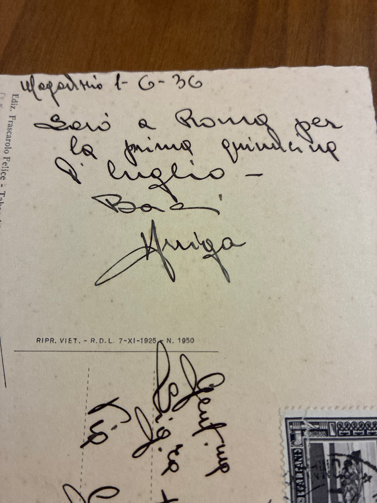 Somalia Italiana 1936 Cartolina da Mogadiscio a Roma Affrancatura Doppia 30 Centesimi Faro Crispi e Veduta di Genale Edizione Frascarolo