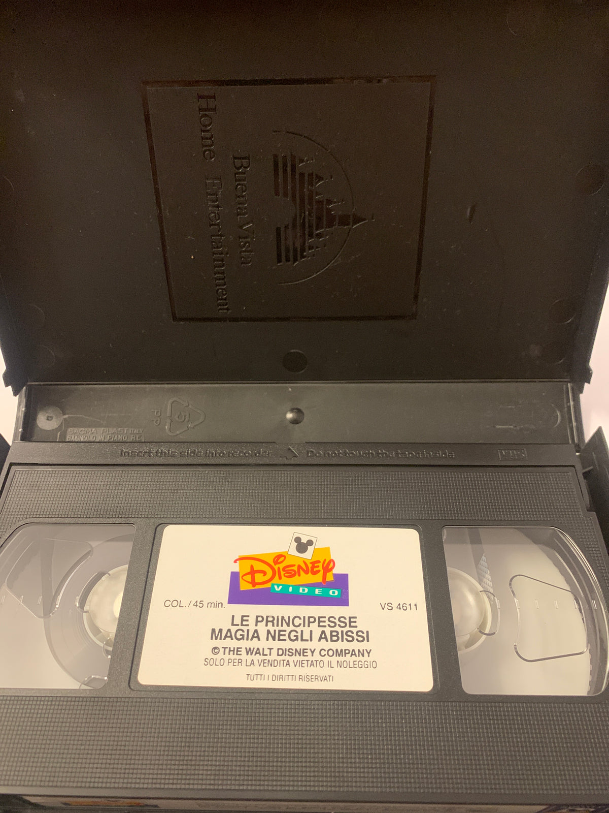 Lotto 2 VHS Disney Le Principesse - Il tesoro del Sultano (Jasmine) e Magia negli abissi (Ariel)