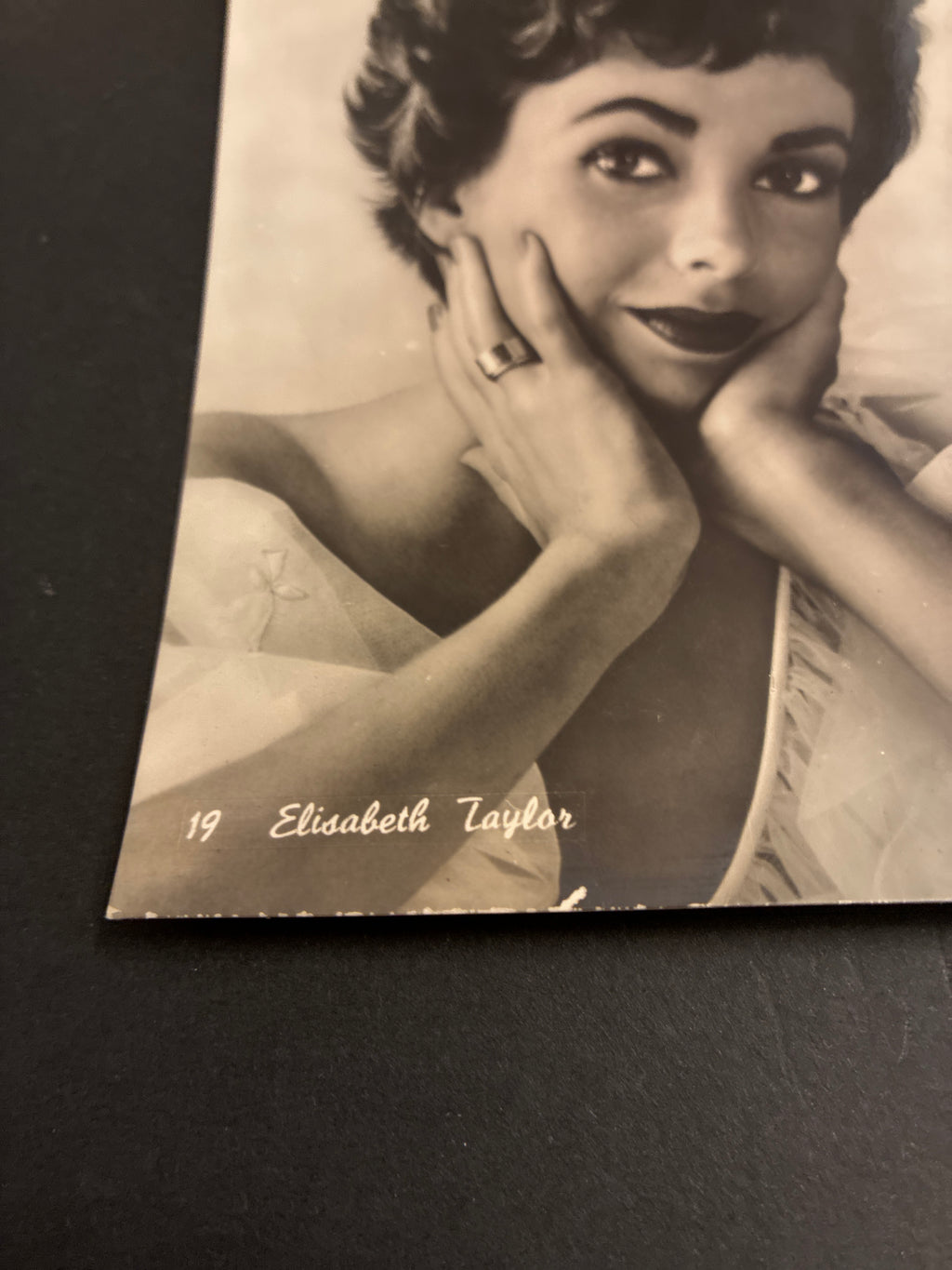 Rara Cartolina Vintage Elisabeth Taylor - Serie "Divi del Cinema" n. 19 - Edizioni Vetta Traldi Milano