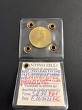 200 Lire Arsenale Taranto dell'89 Periziata con Errore di Conio Riga in Rilievo Fior di Conio FDC