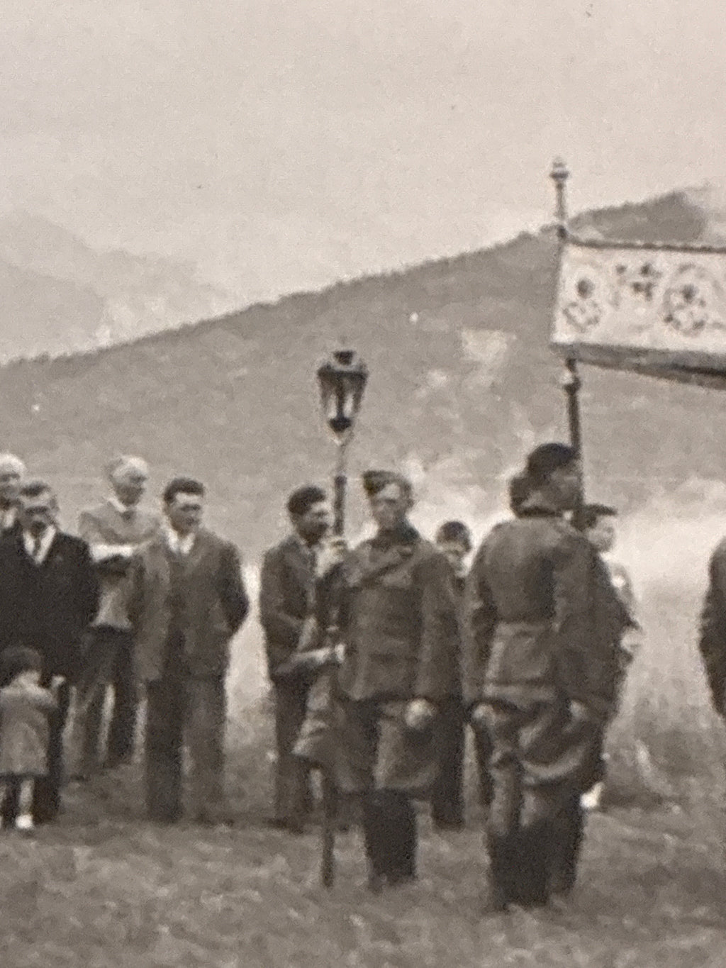 Foto Epoca 1937 Messa al Campo Alpini Regio Esercito Oulx Romeus 12x8 Militariak