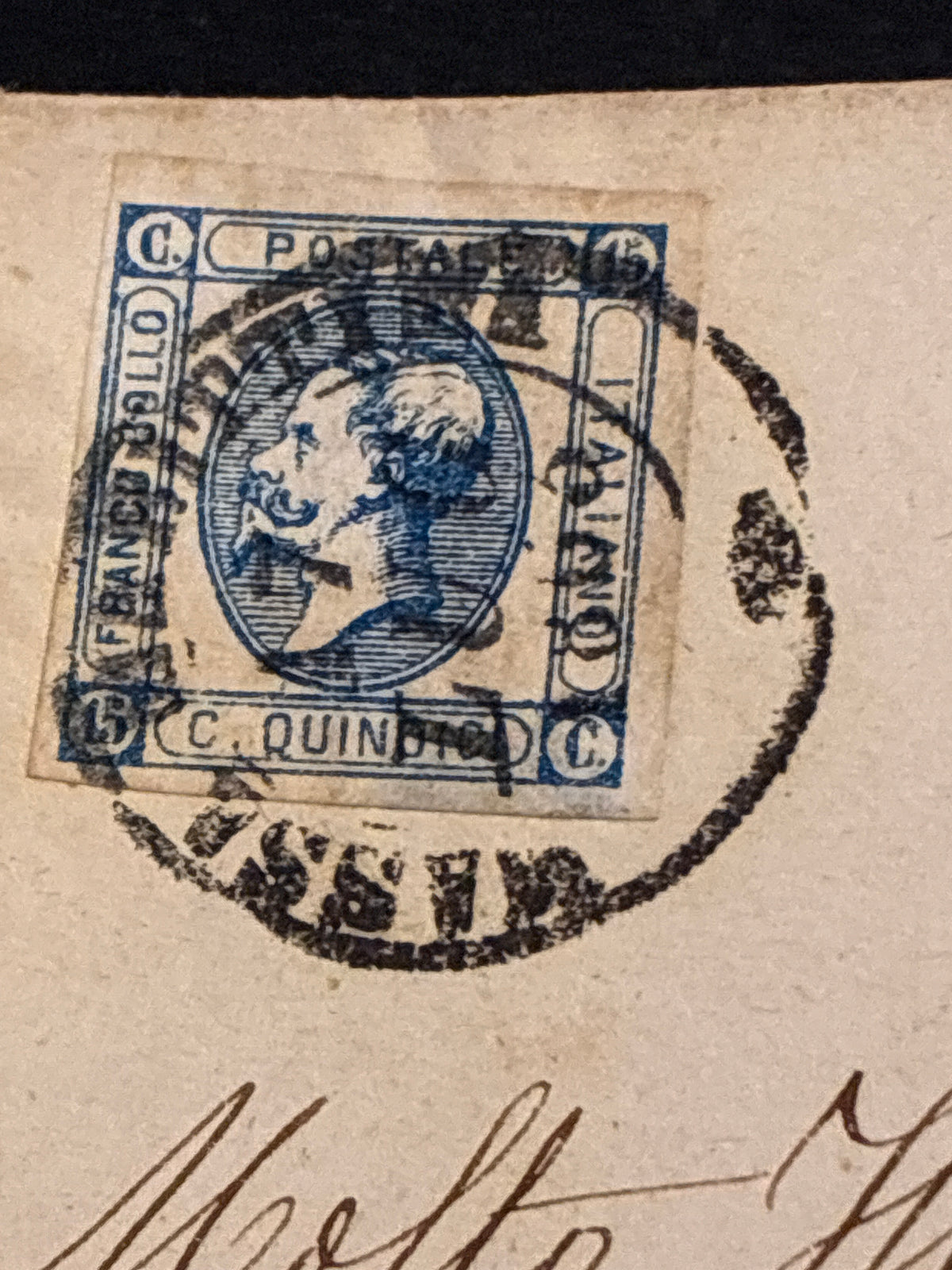 REGNO D'ITALIA 1863 - Lettera da Massa Marittima per Firenze con Timbro di Ambulante Ferroviario