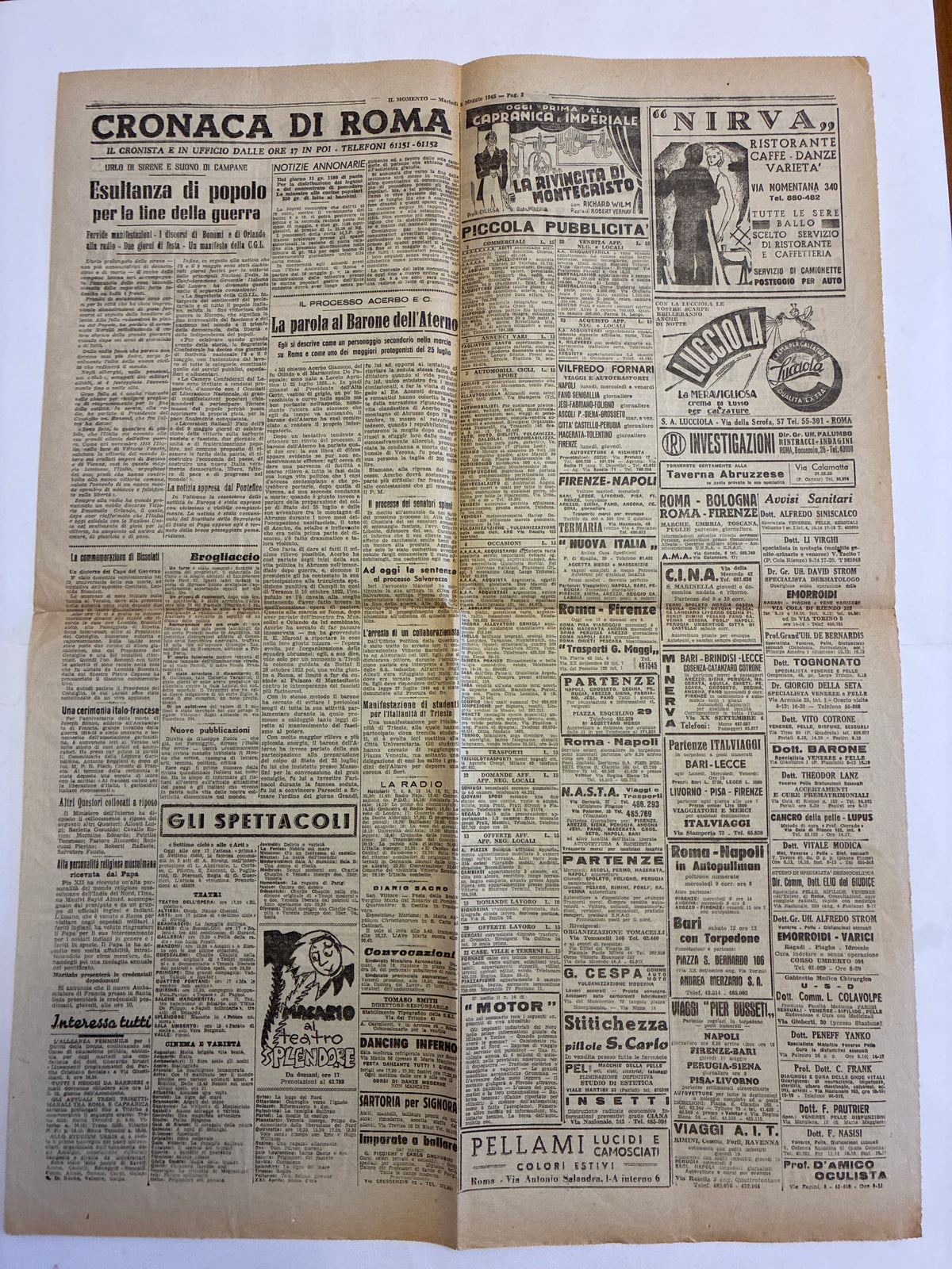 8 Maggio 1945 Il Momento - RESA GERMANIA Fine Seconda Guerra Mondiale