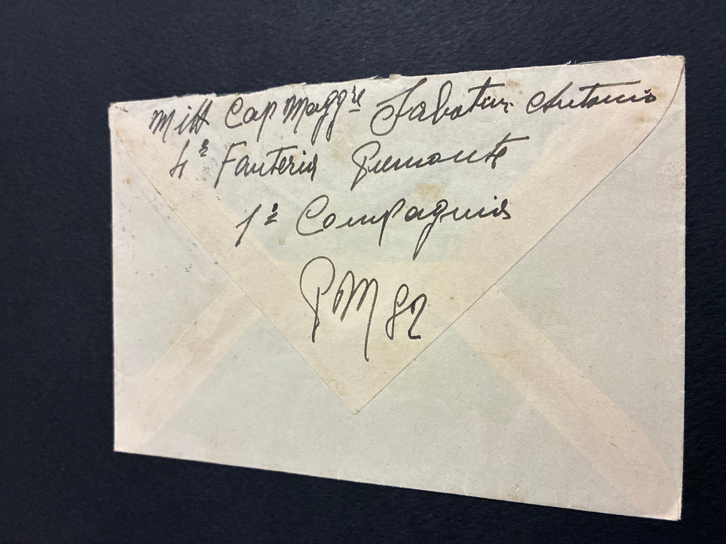 Lettera Posta Militare 82 Grecia 1943 - Destinazione Via Roma Libera 3 (Trastevere) e Testo Gavetta
