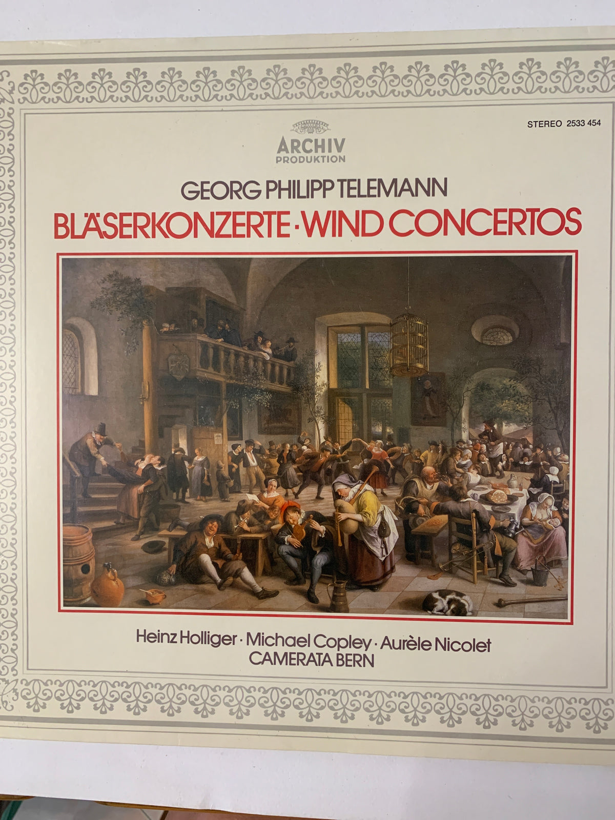 Vinile LP Georg Philipp Telemann – Bläserkonzerte (Archiv Produktion 2533 454) 1981